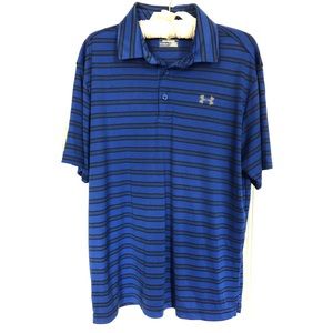 Under Armour Polo - Men’s Large Blue & Black